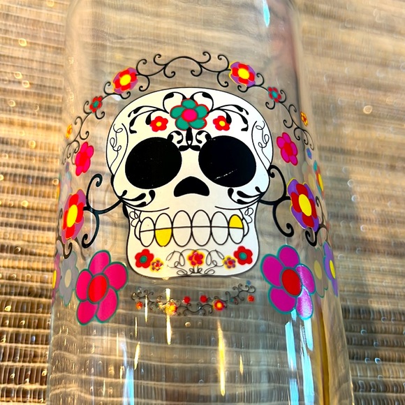 💀Sugar Skulls Hiball Glasses, Set of 4. - Picture 7 of 10